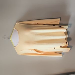 Apt 9 yellow fleecy top, L